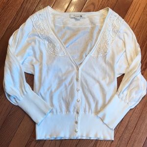 White dainty cardigan